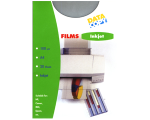 Kodoskopu plve DATA COPY INK JET FILM tintes printeriem, 50loks./iepak